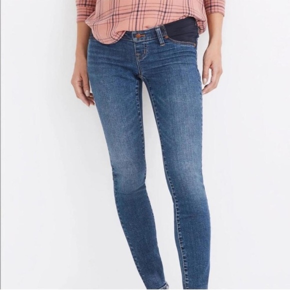 MADEWELL | Maternity Side-Panel Skinny Jeans in Wendover Wash: Adjustable - Picture 2 of 11